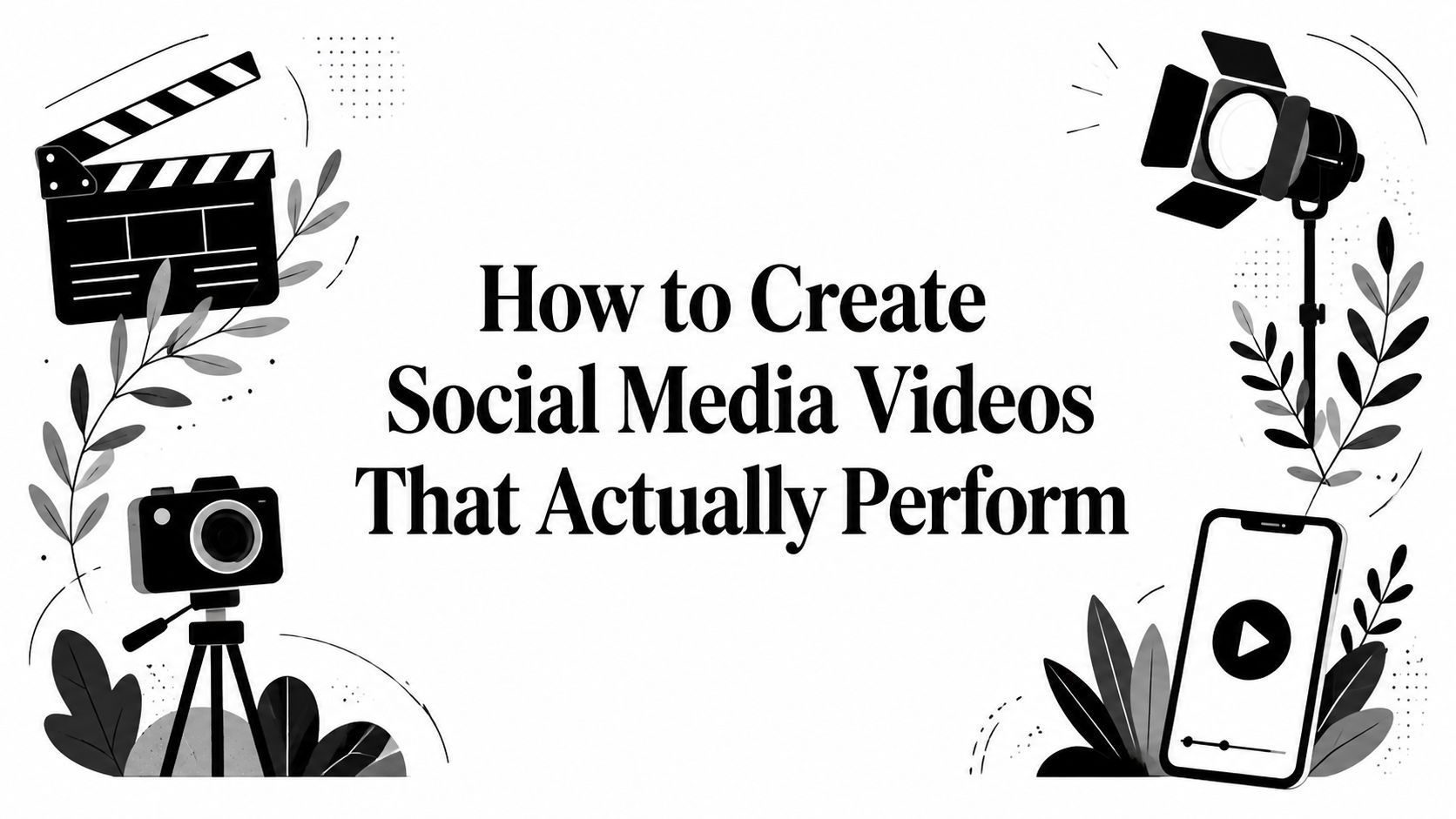 How to Create Social Media Videos That Actually Perform