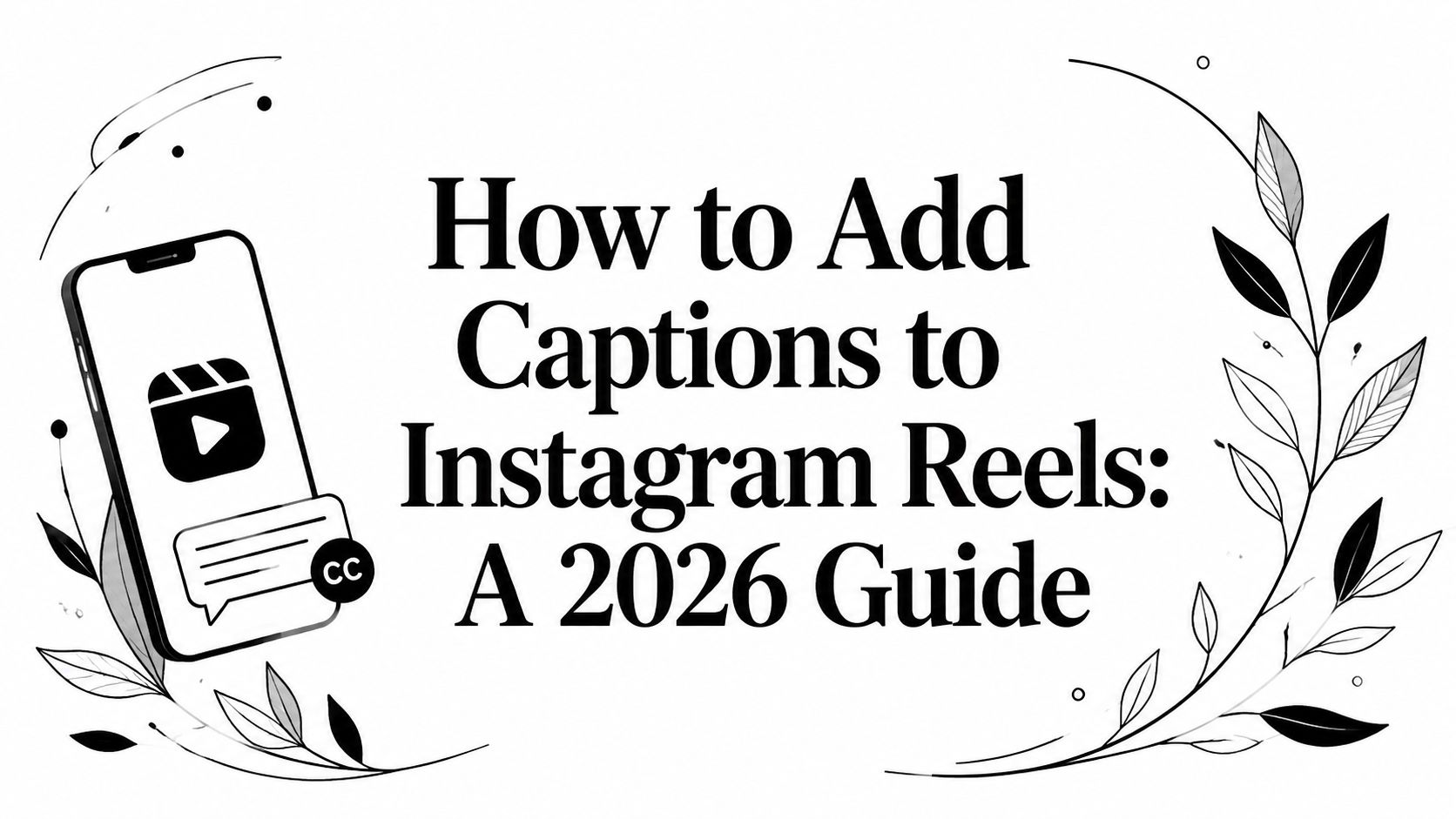 How to Add Captions to Instagram Reels: A 2026 Guide