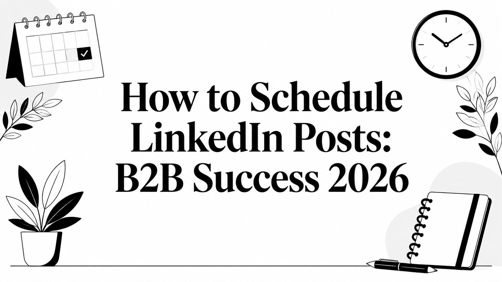 How to Schedule LinkedIn Posts: B2B Success 2026