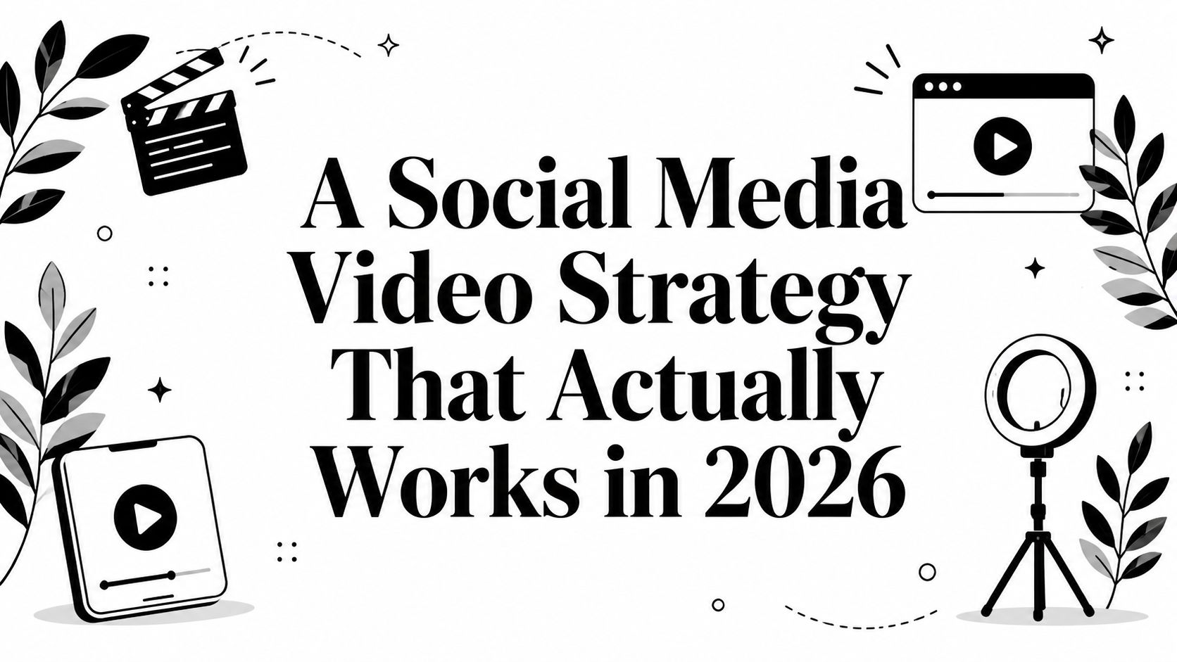 A Social Media Video Strategy That Actually Works in 2026