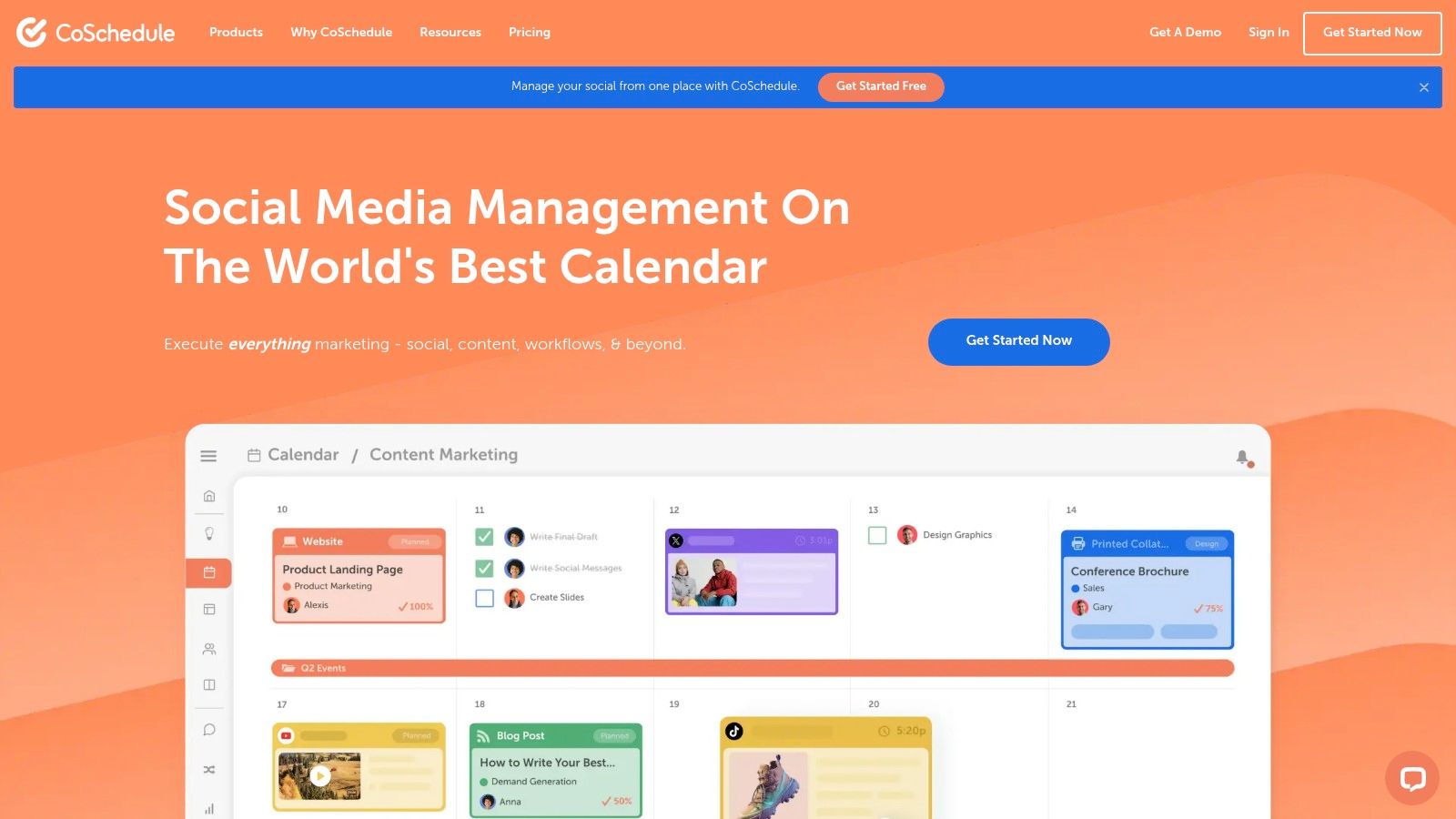 CoSchedule Marketing Calendar