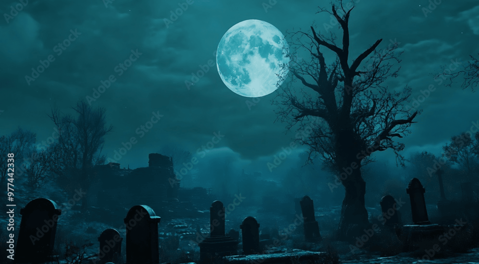2. Spooky Graveyard