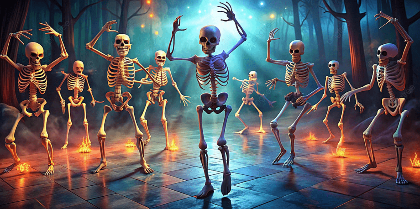 13. Skeleton Dance Party
