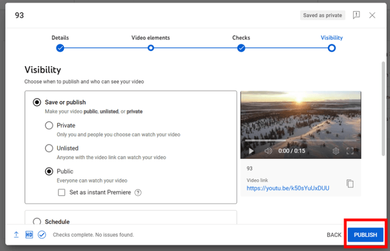 Step 6: Publish Your Video