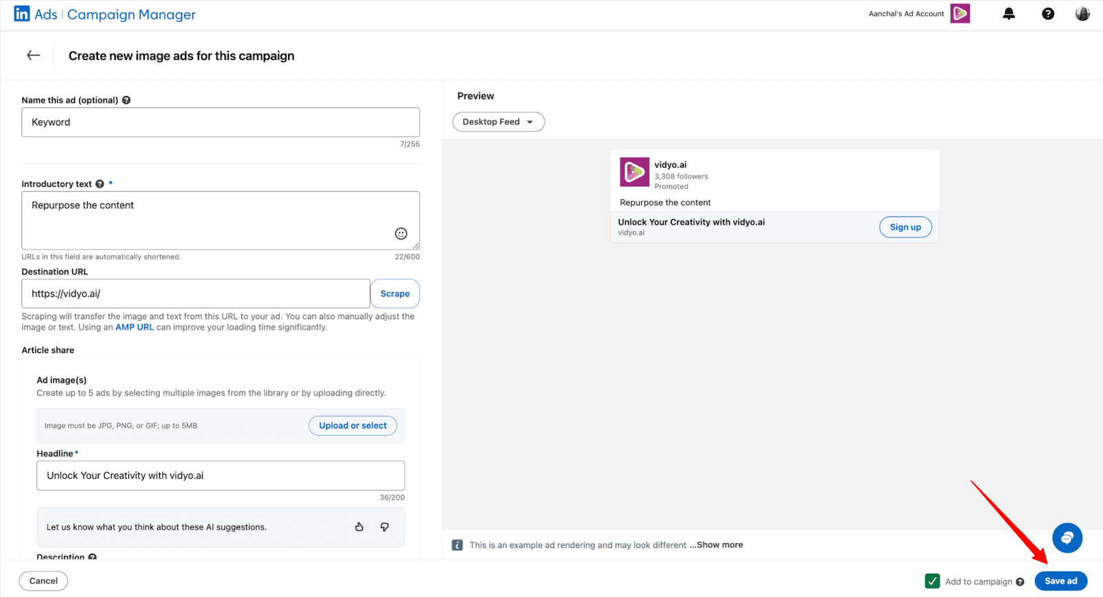 How to Post a LinkedIn Video Ad