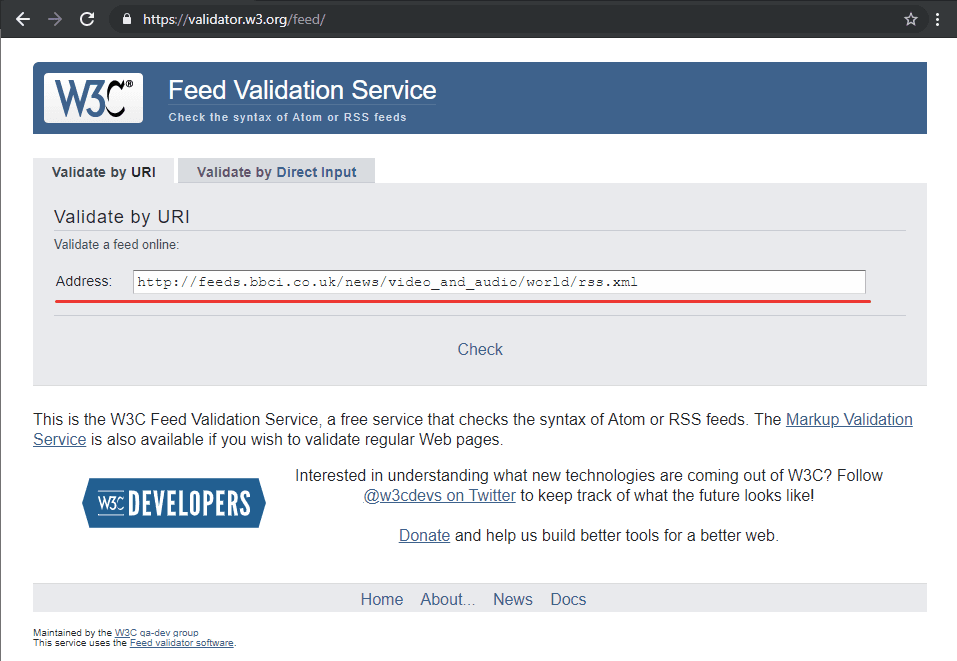 W3C-online-validator-vidyoai