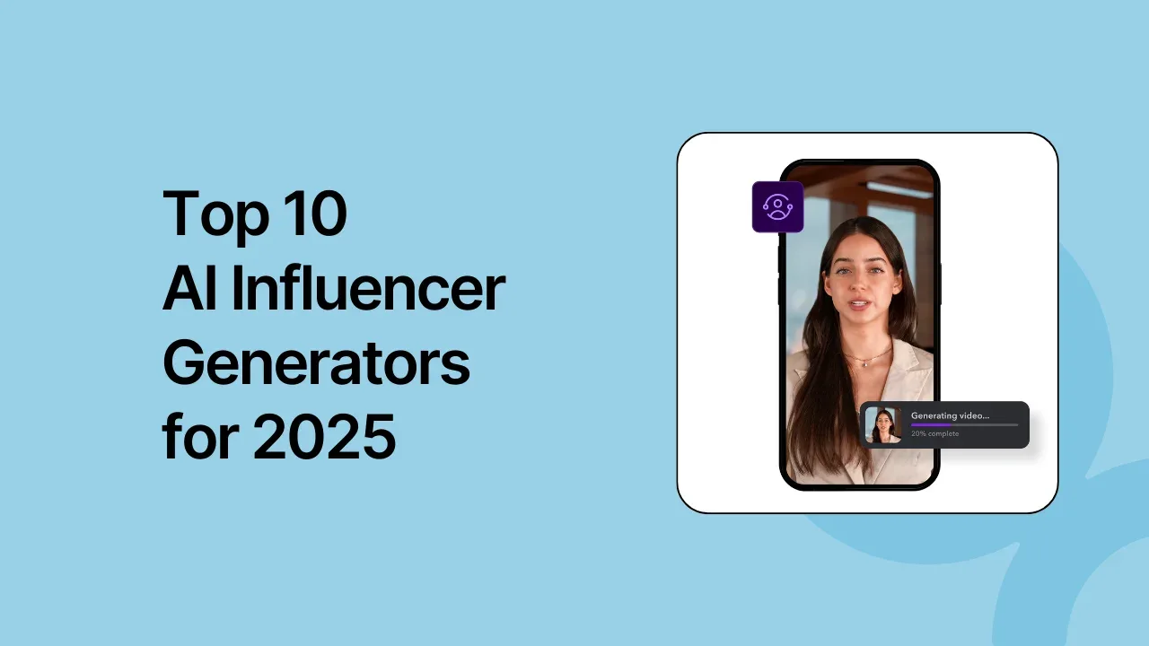 Top 10 AI Influencer Generators for 2025