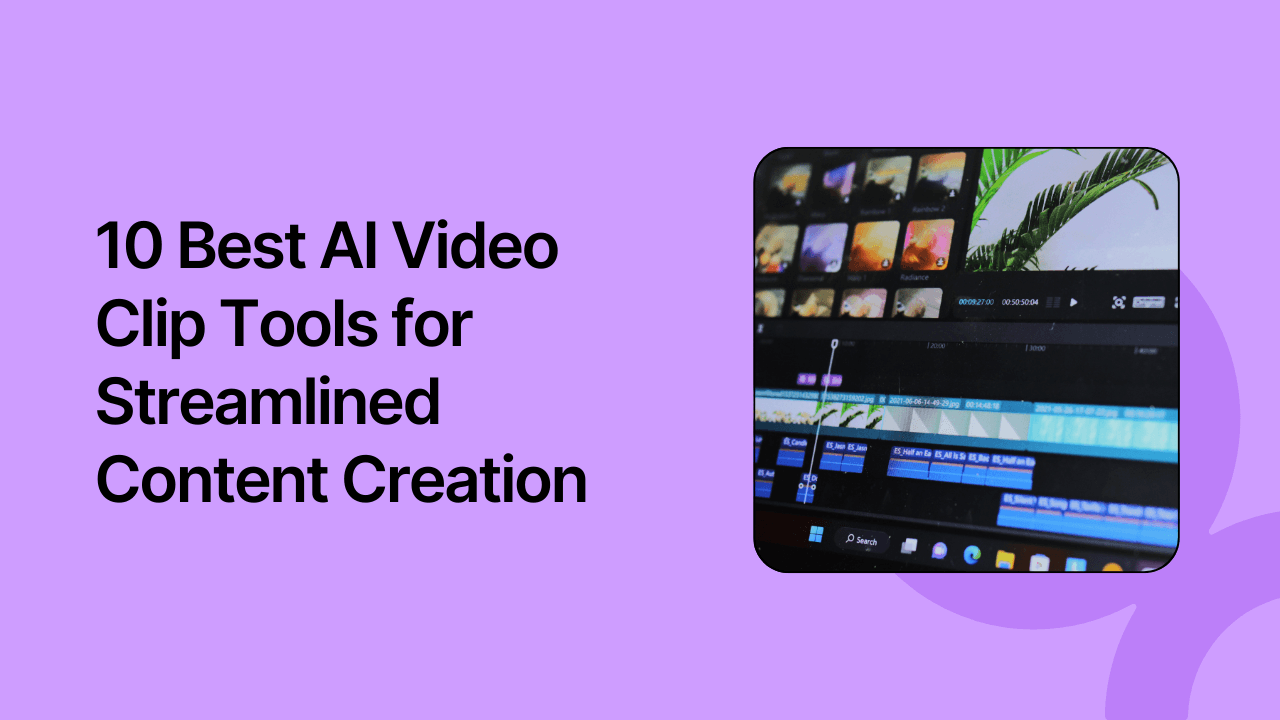 10 Best AI Video Clip Tools for Streamlined Content Creation in 2025