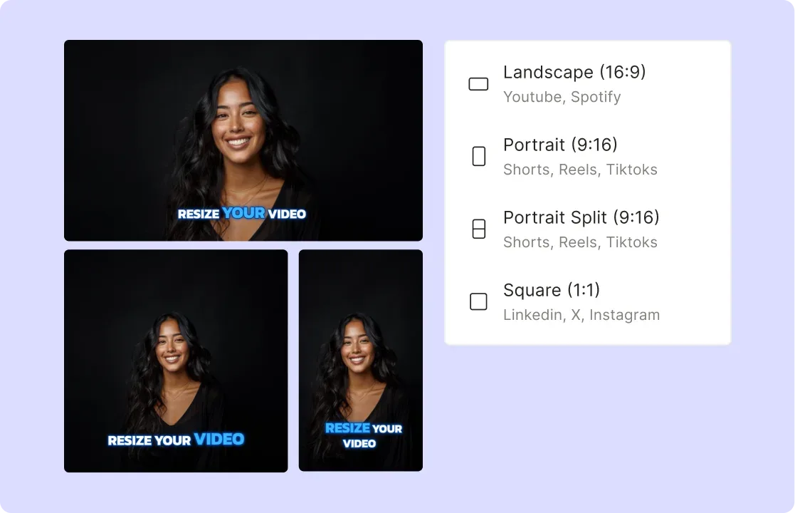 Resize video