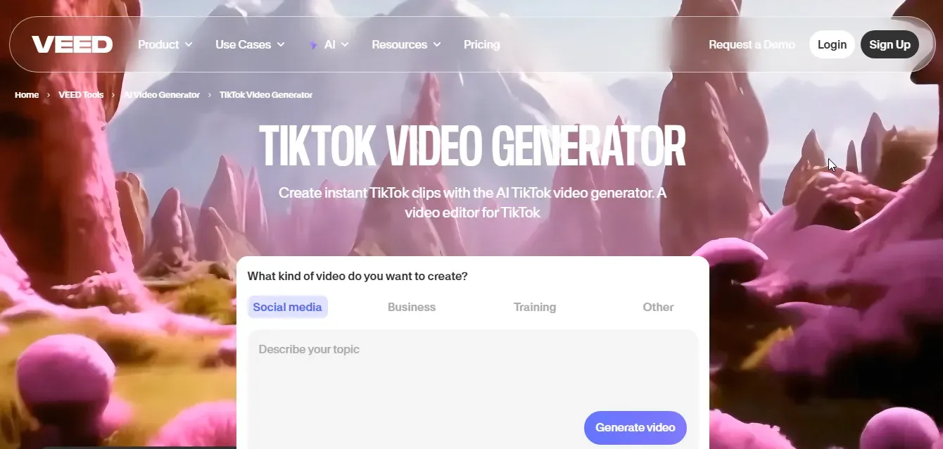 veed tiktok video maker