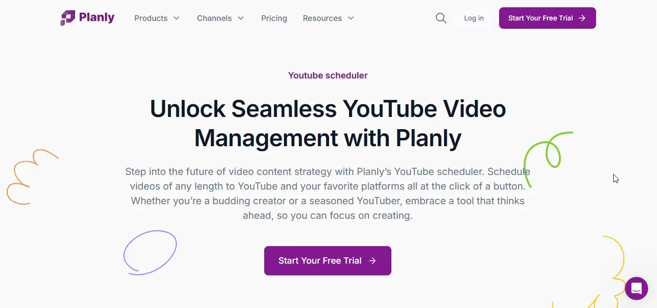 planly ai youtube post scheduler