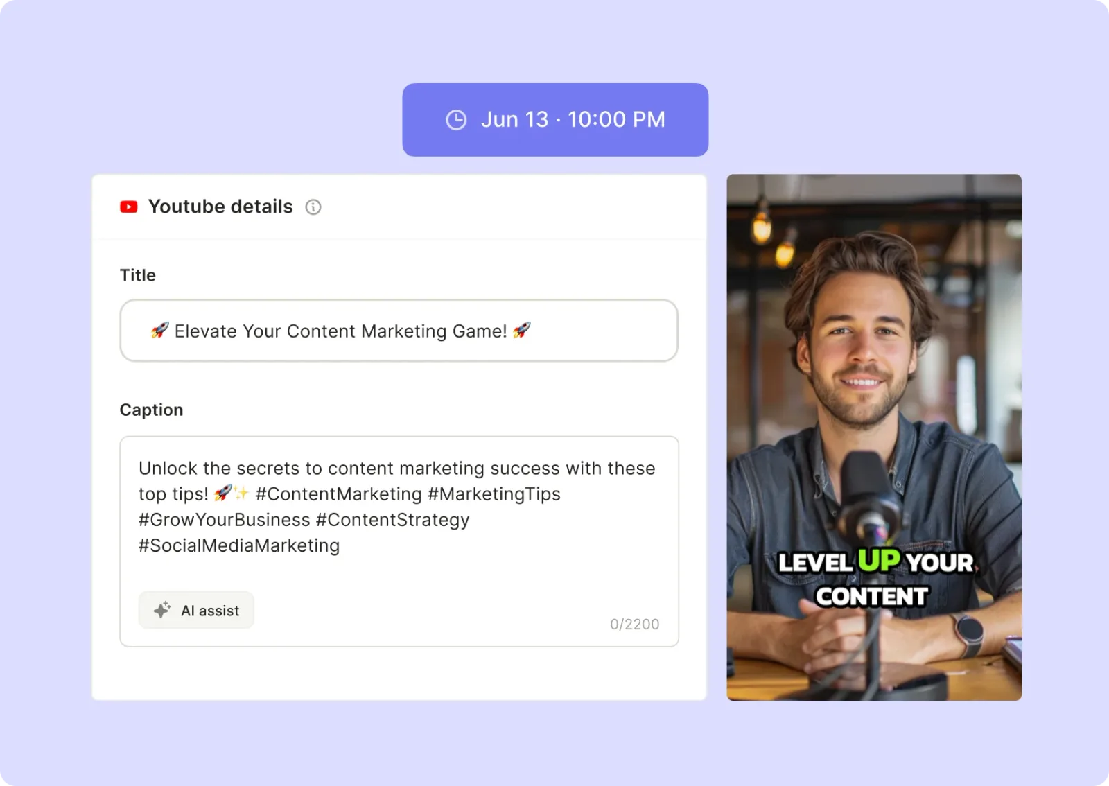 YouTube Post Scheduler