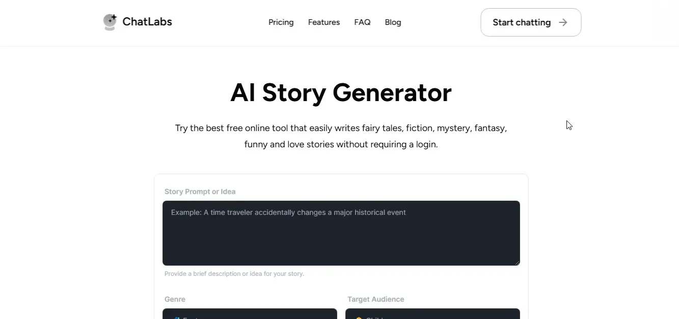 chatlabs ai story generators