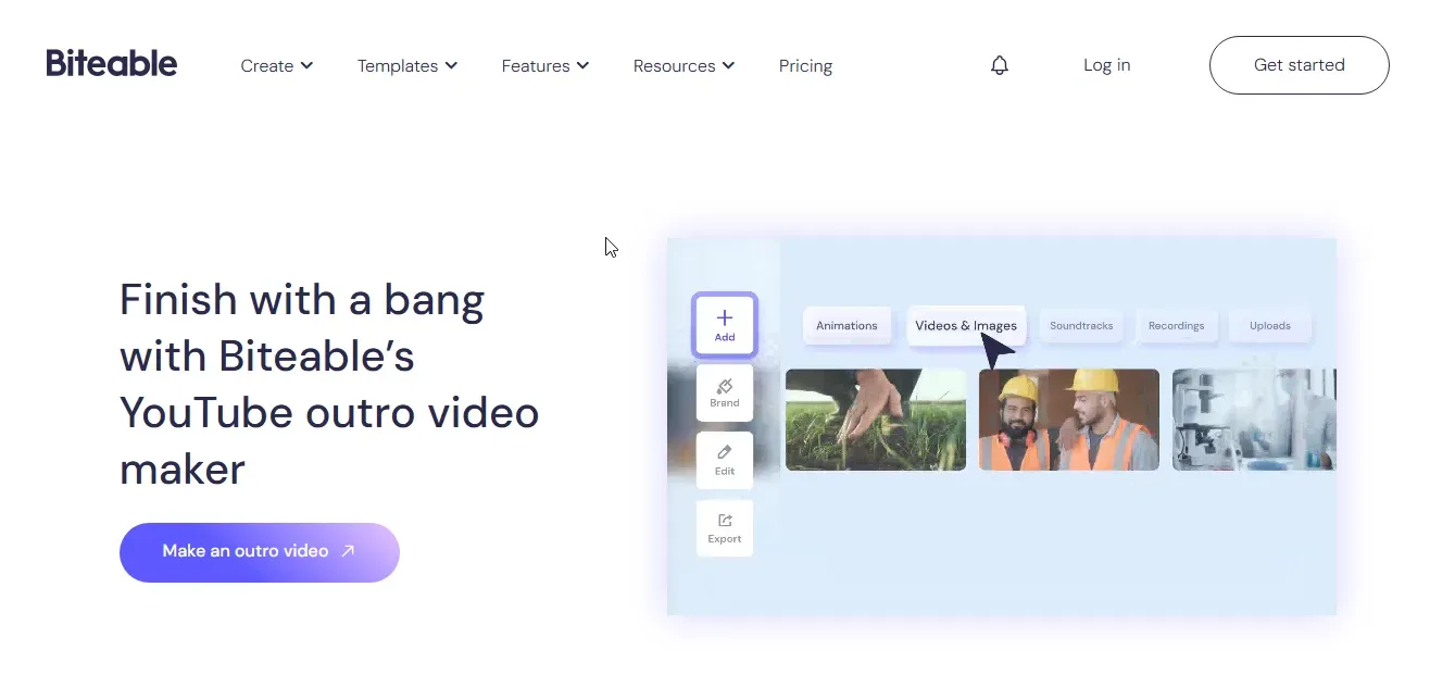 biteable video outro maker