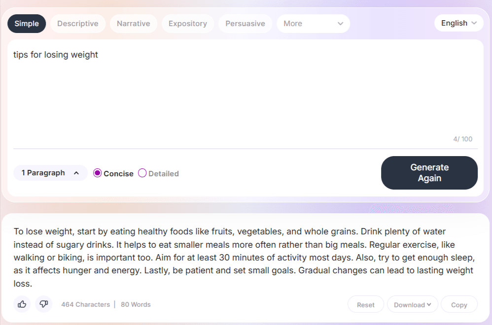2. Free AI Paragraph Generator