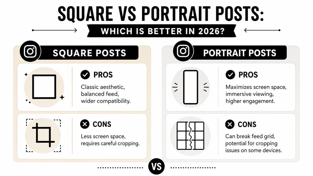 Square vs Portrait Posts Which Is Better in 2026