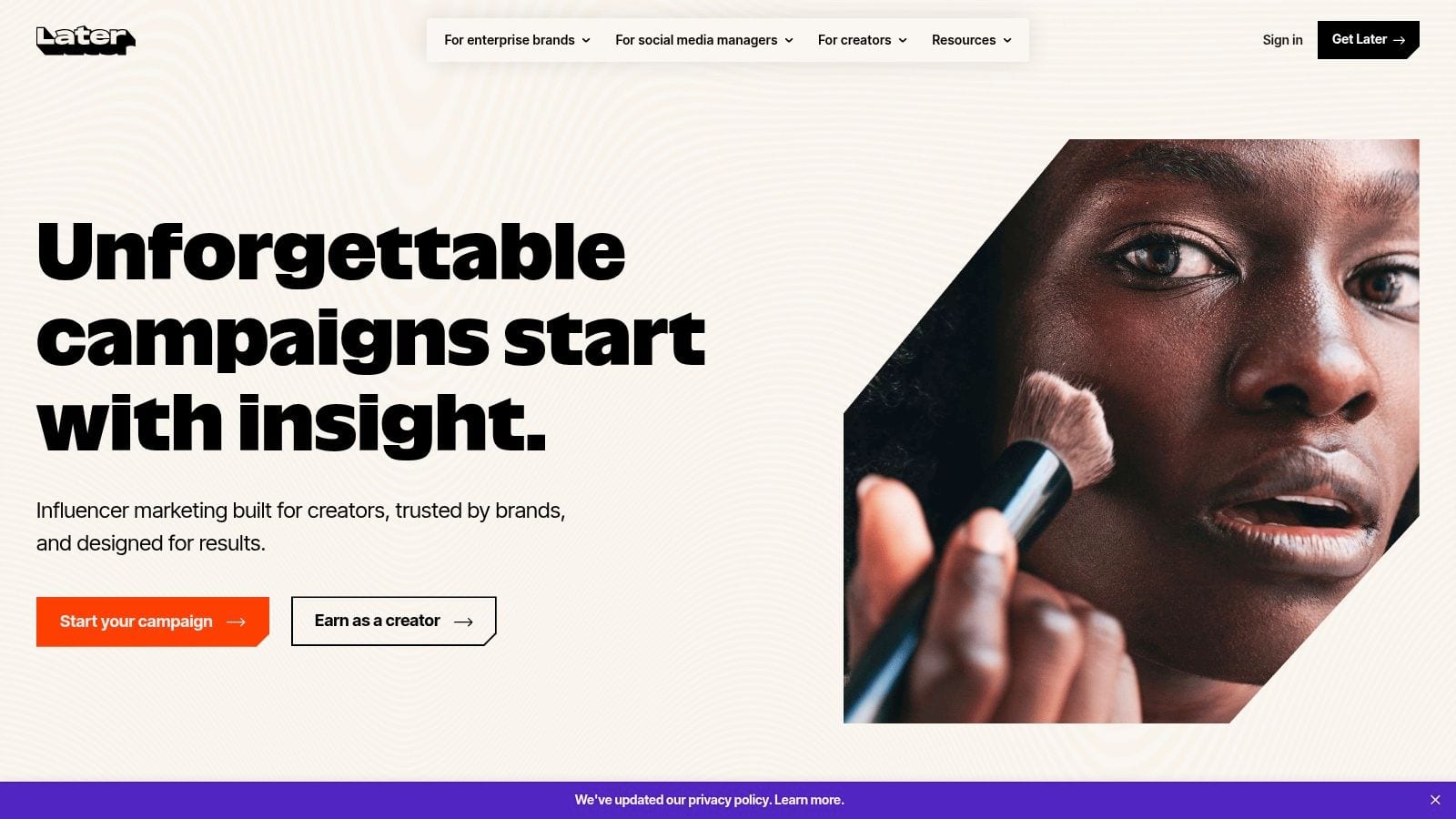 Later: The Visual-First Content Planner