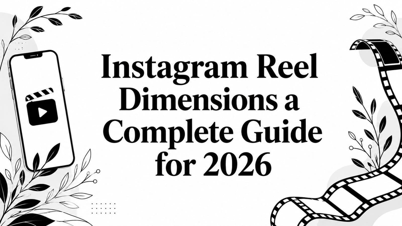 Instagram Reel Dimensions: The Complete 2026 Guide
